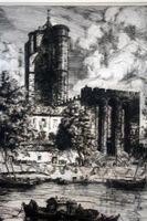 JEAN JULES DUFOUR (Frankreich 1889-1945) Cathedrale a L`Agde